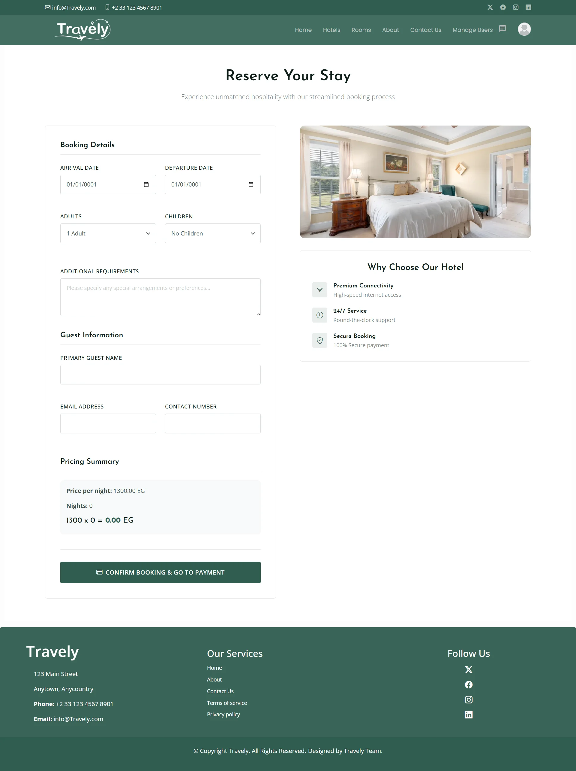 Booking